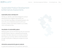 Tablet Screenshot of ecovaluate.com